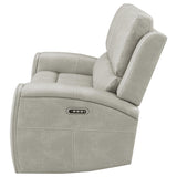 Brickston Gray Triple Power Reclining Loveseat from Coaster - Luna Furniture