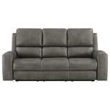 Brickston Charcoal Triple Power Reclining Sofa from Coaster - Luna Furniture