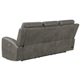 Brickston Charcoal Triple Power Reclining Sofa from Coaster - Luna Furniture