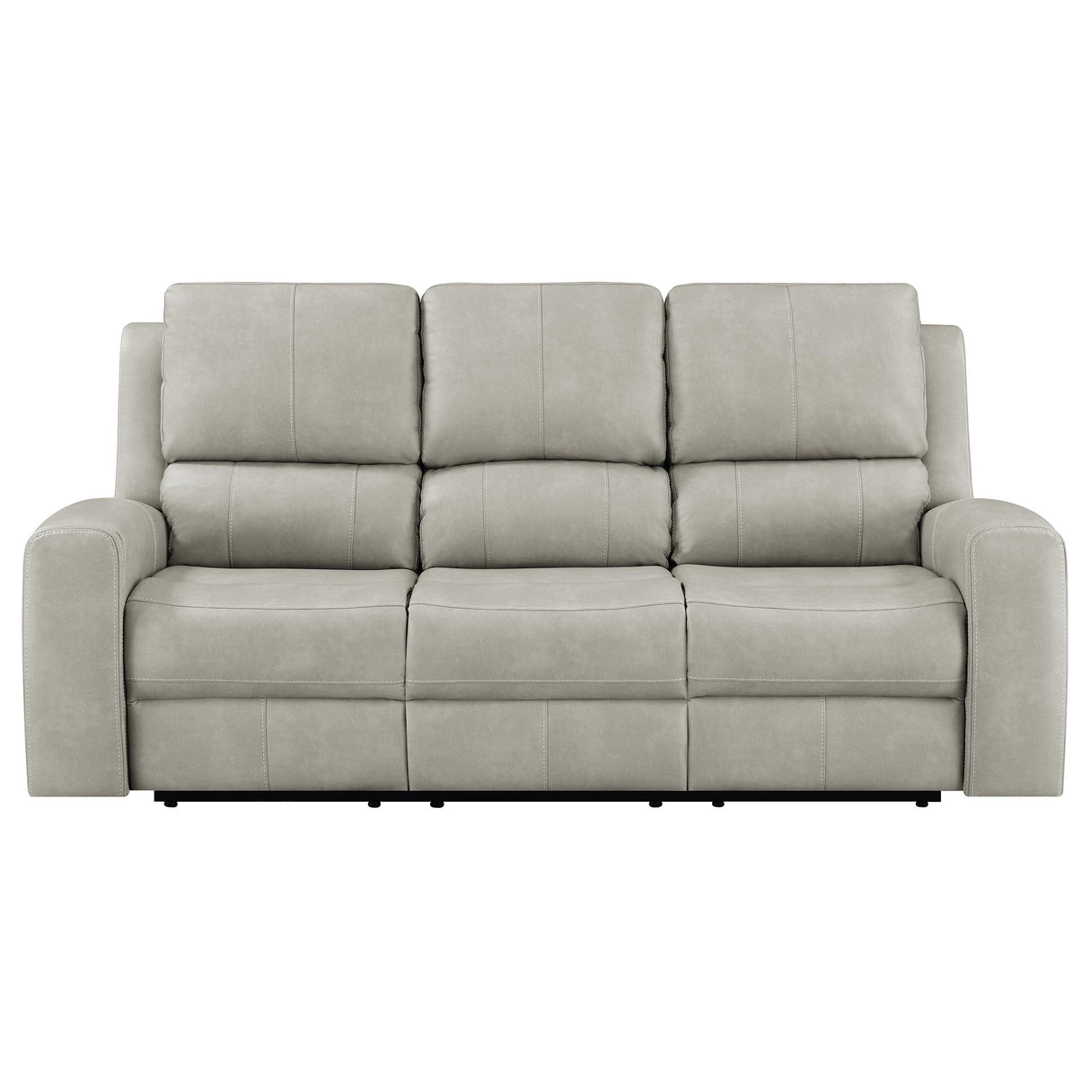 Brickston Gray Triple Power Reclining Sofa from Coaster - Luna Furniture