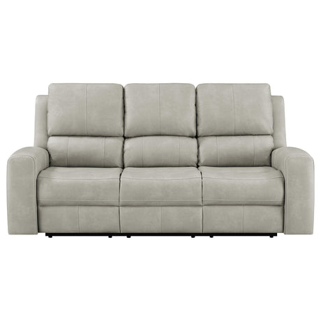 Brickston Gray Triple Power Reclining Sofa from Coaster - Luna Furniture