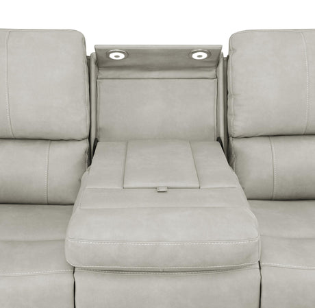 Brickston Gray Triple Power Reclining Sofa from Coaster - Luna Furniture