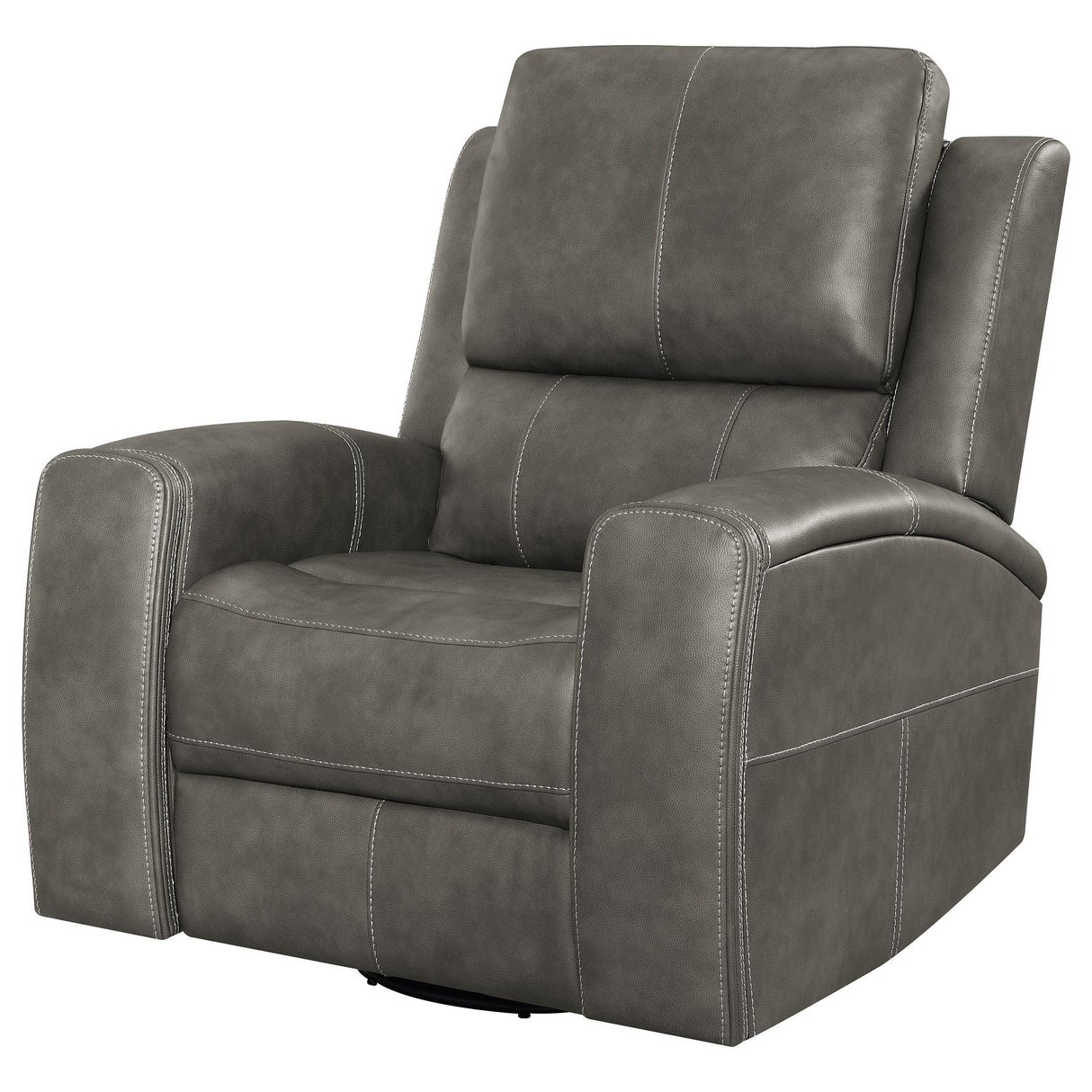 Brickston Charcoal Triple Power Swivel Glider Recliner from Coaster - Luna Furniture