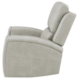 Brickston Gray Triple Power Swivel Glider Recliner from Coaster - Luna Furniture