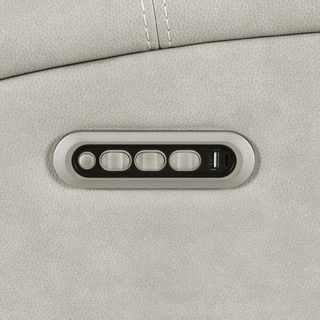 Brickston Gray Triple Power Swivel Glider Recliner from Coaster - Luna Furniture