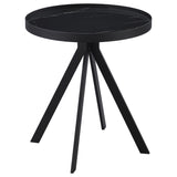 Briggs Black 2-Piece Round Coffee and End Table Set from Coaster - Luna Furniture