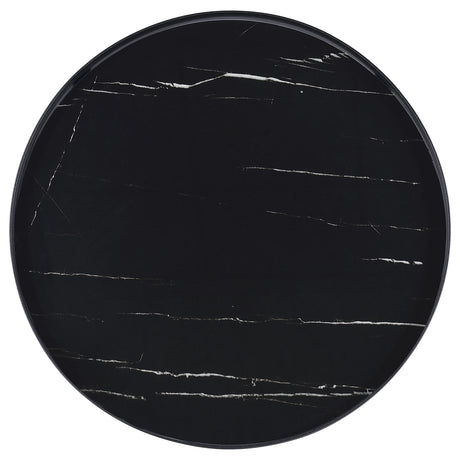 Briggs Black 2-Piece Round Coffee and End Table Set from Coaster - Luna Furniture