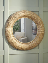 Briggsburg Natural Accent Mirror from Ashley - Luna Furniture
