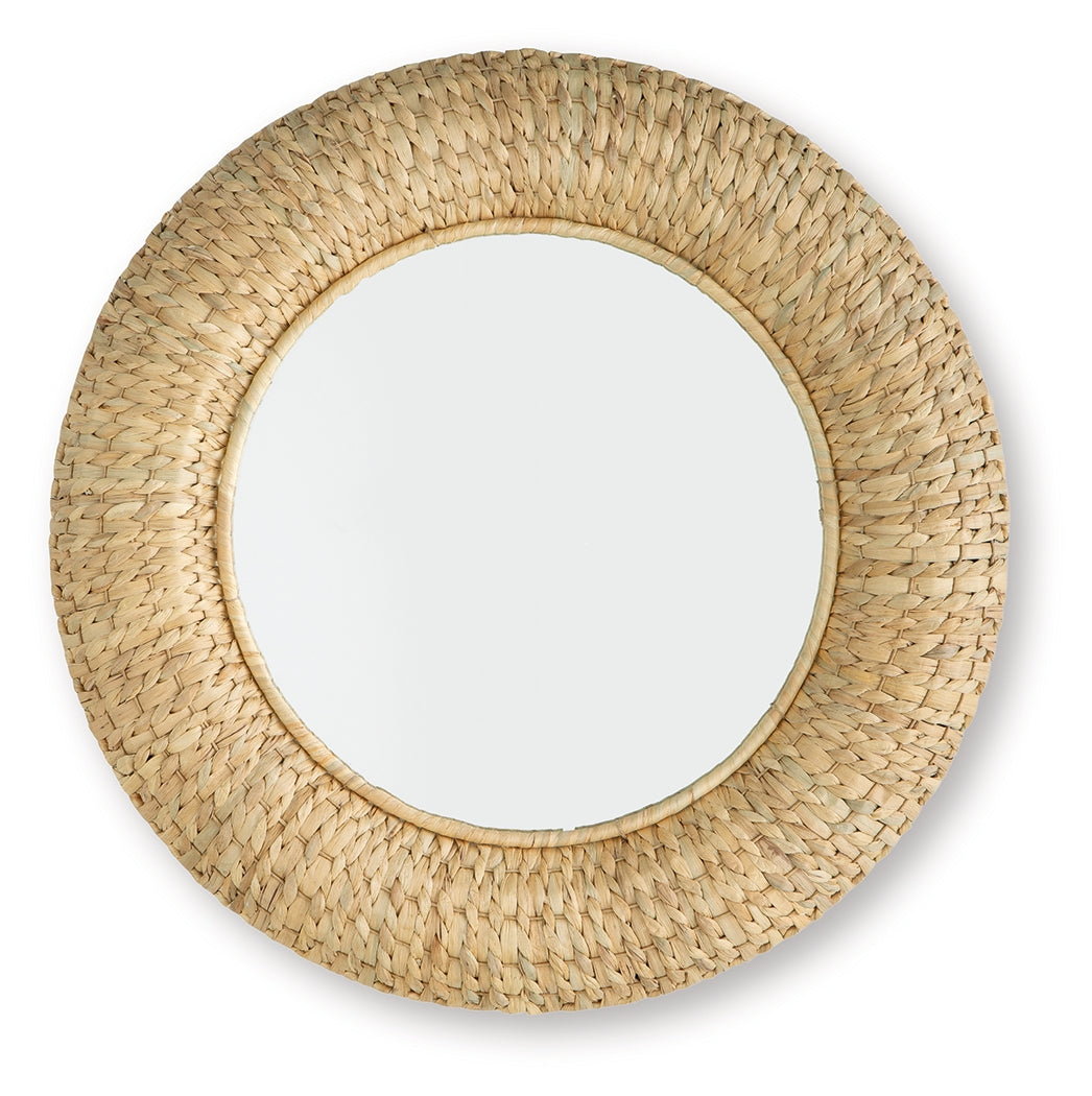Briggsburg Natural Accent Mirror from Ashley - Luna Furniture