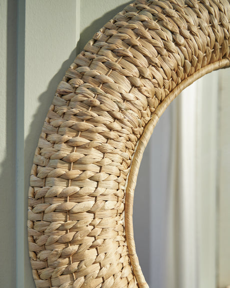 Briggsburg Natural Accent Mirror from Ashley - Luna Furniture