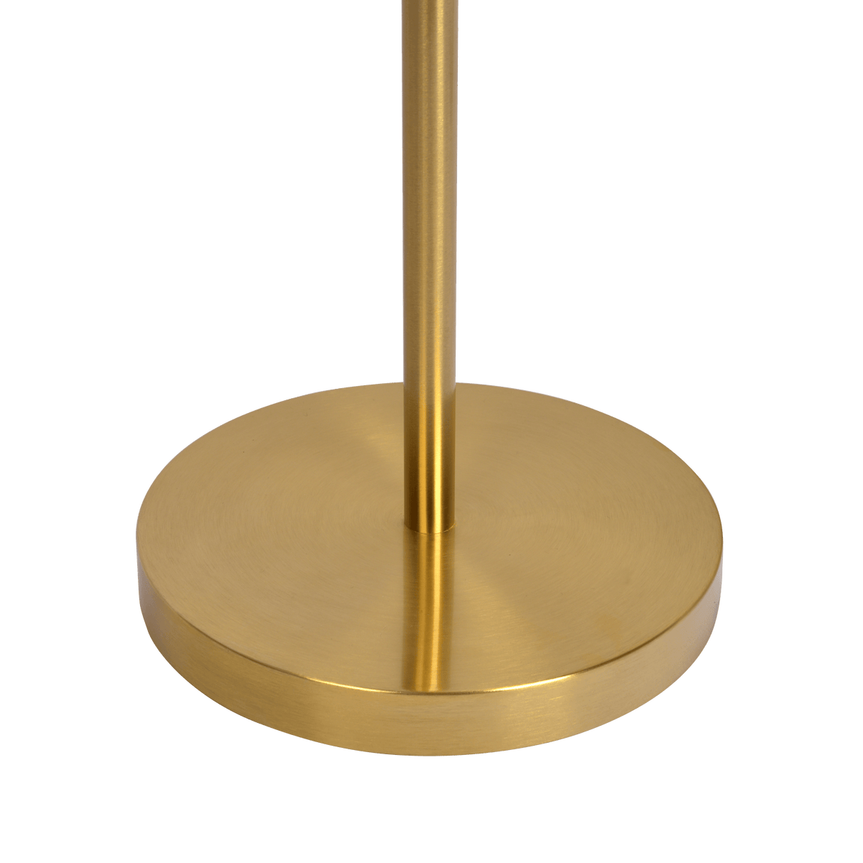 Brilliance Modern Gold Brush Floor Lamp, Opal Glass Shades and Round Metal Base from Midinmod - Luna Furniture