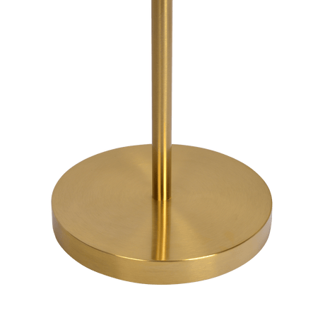 Brilliance Modern Gold Brush Floor Lamp, Opal Glass Shades and Round Metal Base from Midinmod - Luna Furniture