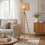 Brillo Three Legged Floor Lamp Natural from Ashcroft Furniture - Luna Furniture