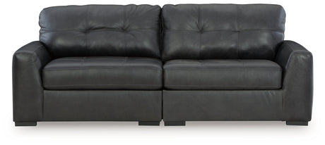 Brindley Pier Fog 2-Piece Sectional Loveseat from Ashley - Luna Furniture