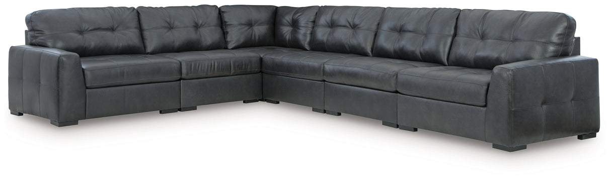 Brindley Pier Fog 6-Piece Sectional from Ashley - Luna Furniture