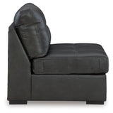 Brindley Pier Fog Armless Chair from Ashley - Luna Furniture