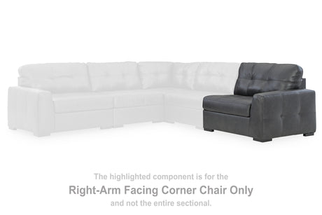 Brindley Pier Fog Right-Arm Facing Corner Chair from Ashley - Luna Furniture