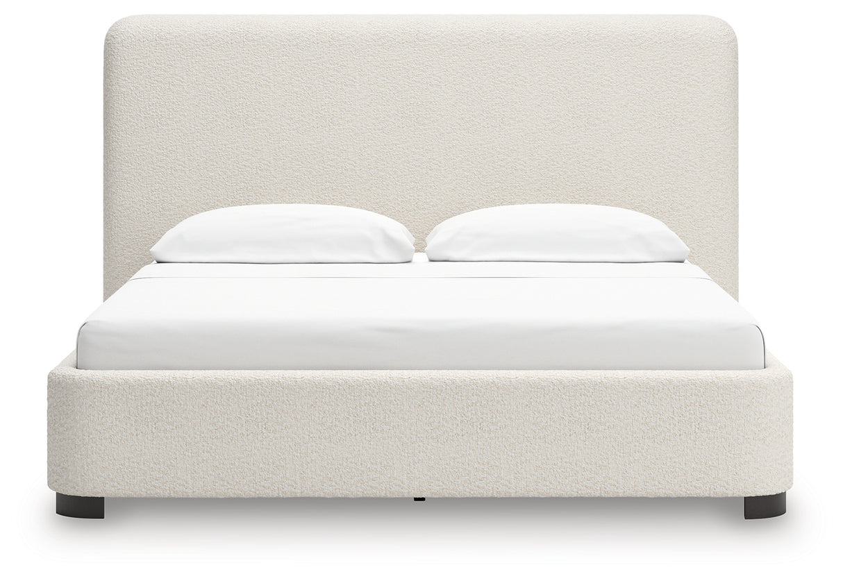 Brintstreet Beige California King Upholstered Bed from Ashley - Luna Furniture