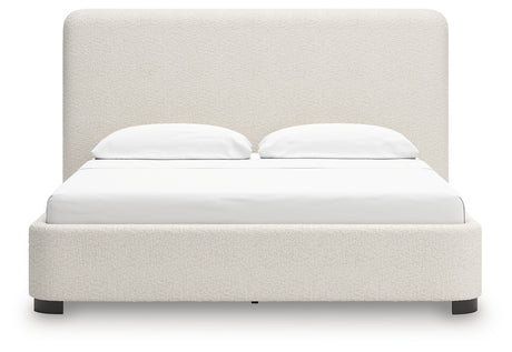 Brintstreet Beige California King Upholstered Bed from Ashley - Luna Furniture