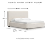 Brintstreet Beige California King Upholstered Bed from Ashley - Luna Furniture
