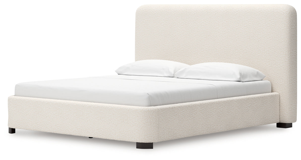 Brintstreet Beige California King Upholstered Bed from Ashley - Luna Furniture