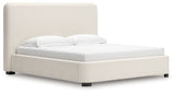Brintstreet Beige King Upholstered Bed from Ashley - Luna Furniture