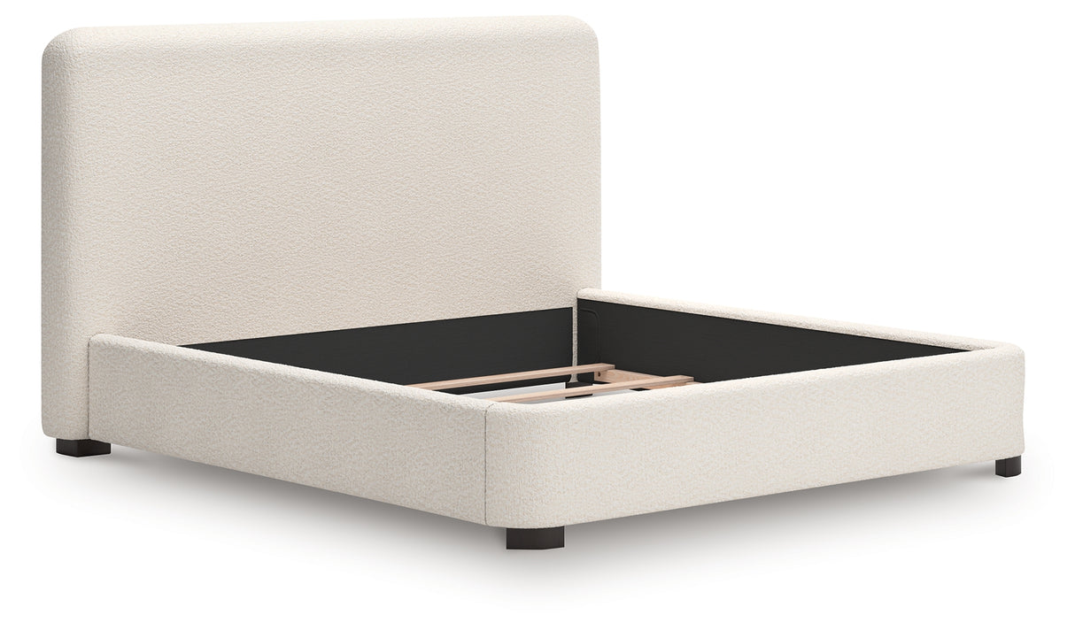 Brintstreet Beige King Upholstered Bed from Ashley - Luna Furniture