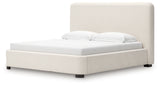 Brintstreet Beige King Upholstered Bed from Ashley - Luna Furniture