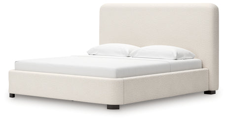 Brintstreet Beige King Upholstered Bed from Ashley - Luna Furniture
