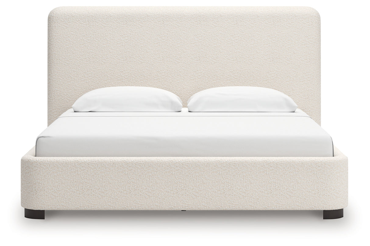 Brintstreet Beige King Upholstered Bed from Ashley - Luna Furniture