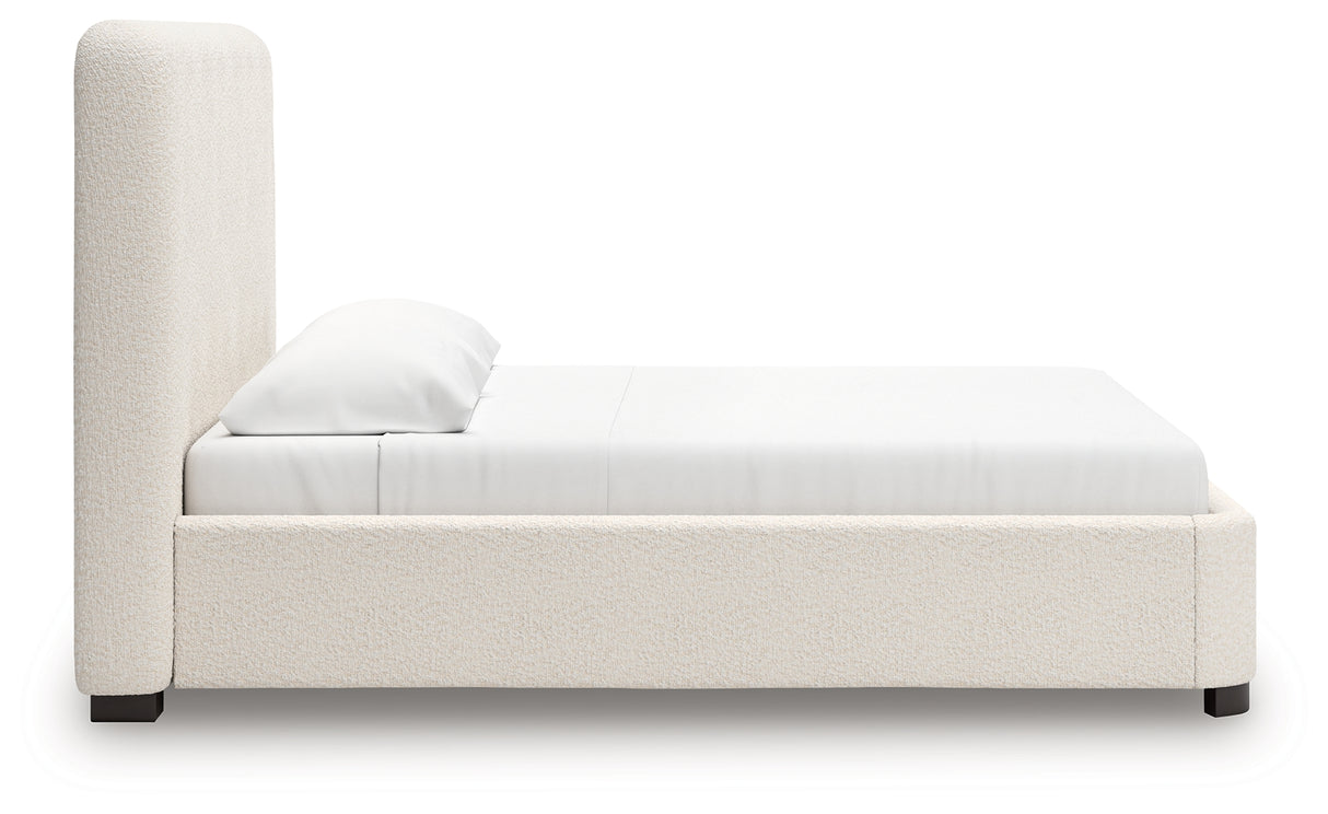 Brintstreet Beige King Upholstered Bed from Ashley - Luna Furniture