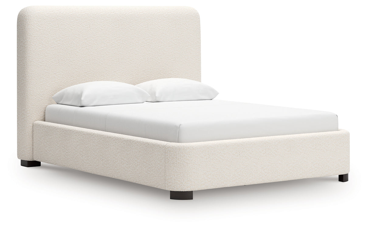 Brintstreet Beige Queen Upholstered Bed from Ashley - Luna Furniture