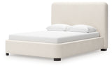 Brintstreet Beige Queen Upholstered Bed from Ashley - Luna Furniture