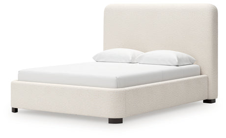 Brintstreet Beige Queen Upholstered Bed from Ashley - Luna Furniture