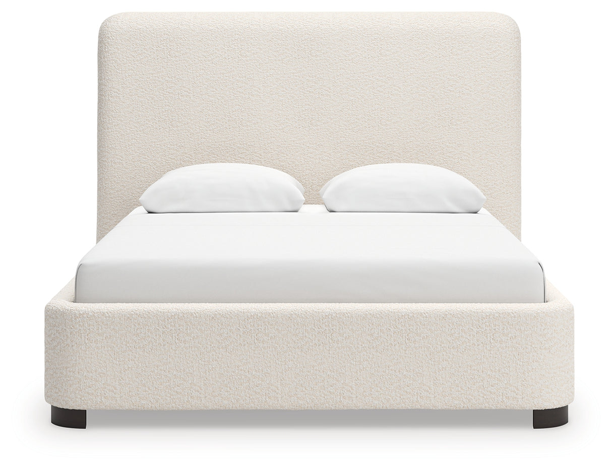 Brintstreet Beige Queen Upholstered Bed from Ashley - Luna Furniture