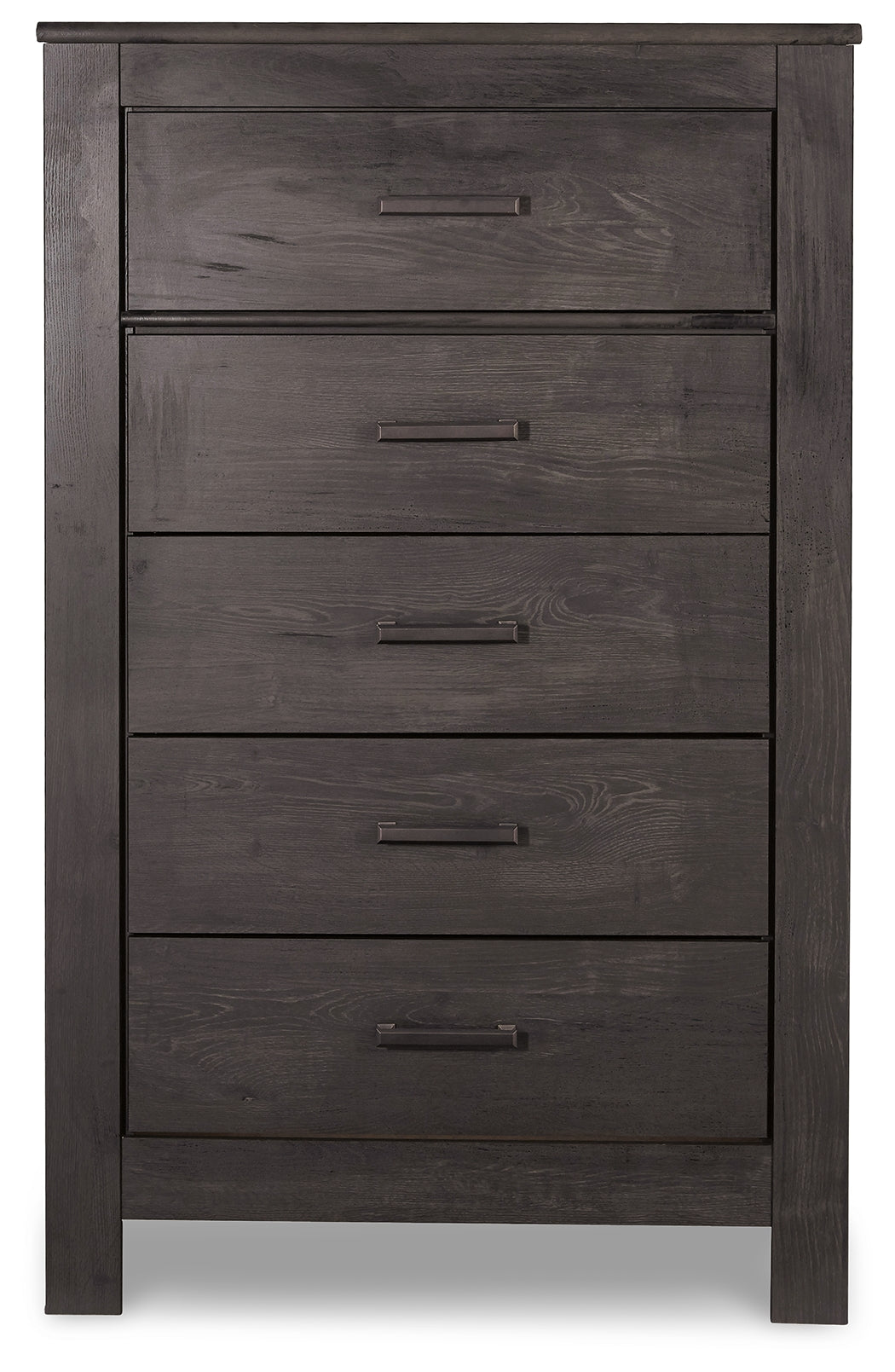 Brinxton Charcoal King Panel Headboard, Dresser, Mirror, Chest and 2 Nightstands from Ashley - Luna Furniture