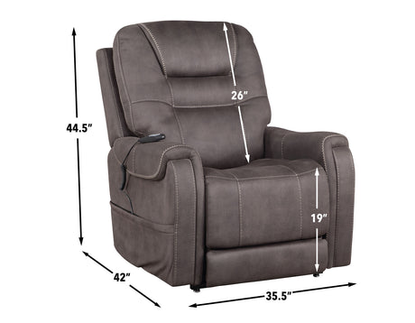 Brisbane Stone Power Lift Chair w/Three Heat Zones from Steve Silver - Luna Furniture