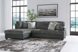 Brixley Pier Graphite 2-Piece Sectional with Chaise from Ashley - Luna Furniture