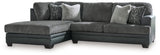 Brixley Pier Graphite 2-Piece Sectional with Chaise from Ashley - Luna Furniture