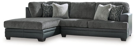 Brixley Pier Graphite 2-Piece Sectional with Chaise from Ashley - Luna Furniture