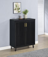 Brixton Black 2-Door Entryway Shoe Storage Cabinets from Coaster - Luna Furniture