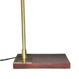 Brizo Bamboo Lampshade Floor Lamp Dark brown and Bronze from Ashcroft Furniture - Luna Furniture