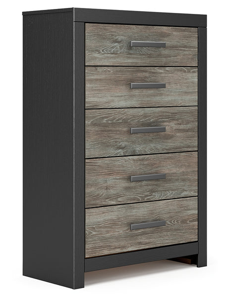 Broachmyn Black/Gray Chest of Drawers from Ashley Furniture - Luna Furniture