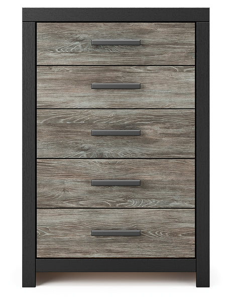 Broachmyn Black/Gray Chest of Drawers from Ashley Furniture - Luna Furniture