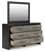 Broachmyn Black/Gray Dresser and Mirror from Ashley - Luna Furniture