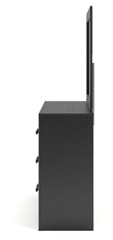 Broachmyn Black/Gray Dresser and Mirror from Ashley - Luna Furniture