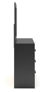 Broachmyn Black/Gray Dresser and Mirror from Ashley - Luna Furniture