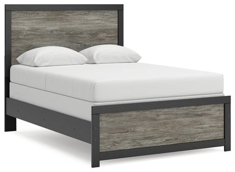 Broachmyn Black/Gray Full Panel Bed from Ashley - Luna Furniture