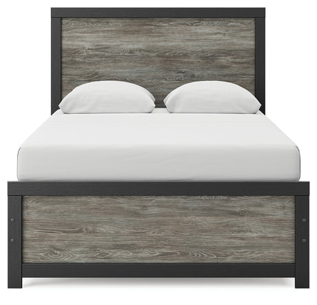 Broachmyn Black/Gray Full Panel Bed from Ashley - Luna Furniture
