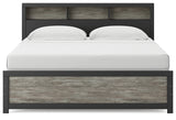 Broachmyn Black/Gray Bookcase Panel Bedroom Set from Ashley - Luna Furniture